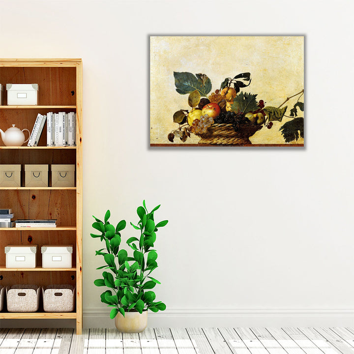 Basket of Fruit - Canvas Print Wall Art