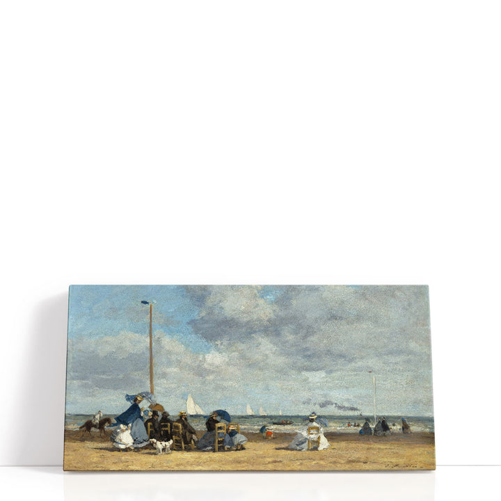 Beach at Trouville - Canvas Print Wall Art