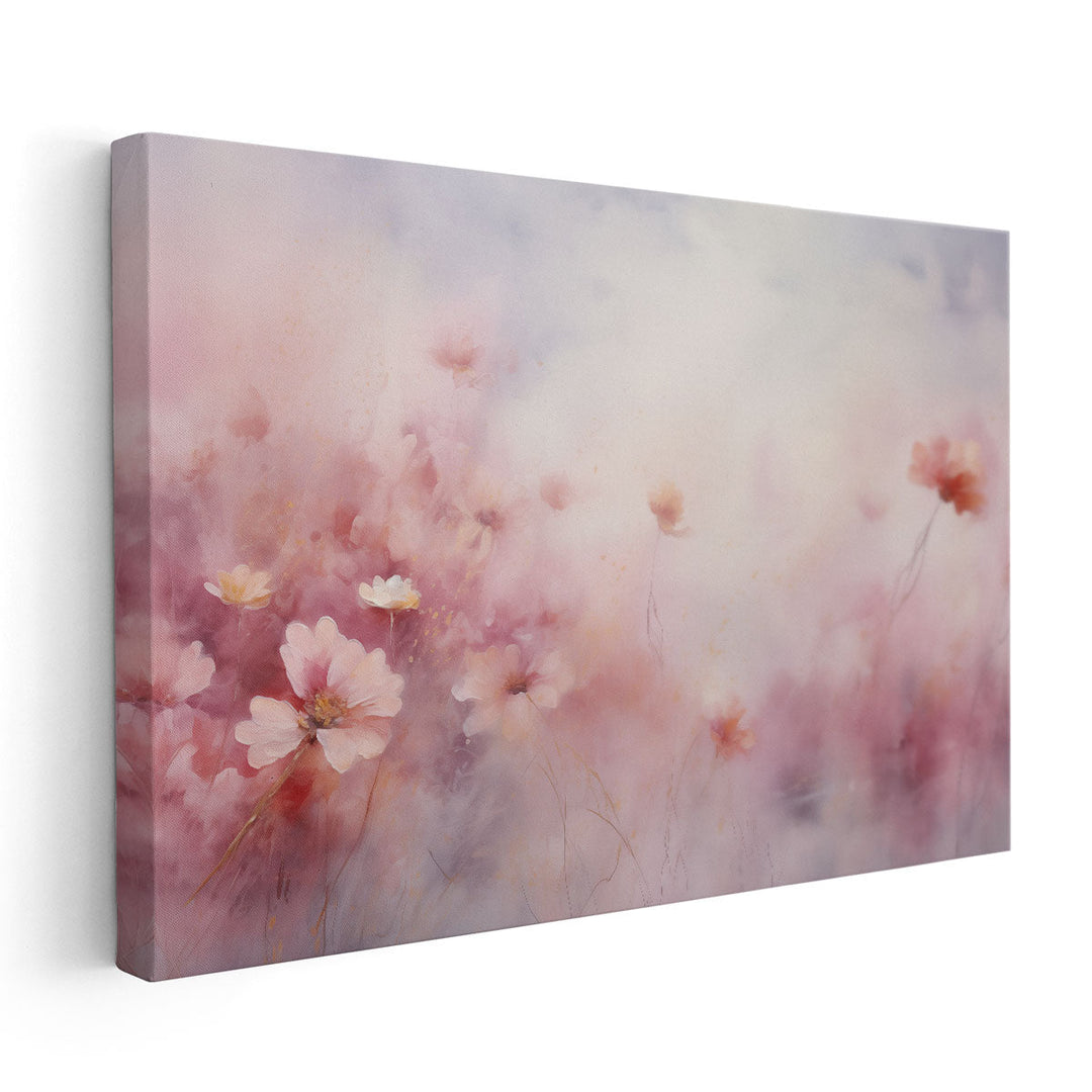 Misty Blooms - Canvas Print Wall Art