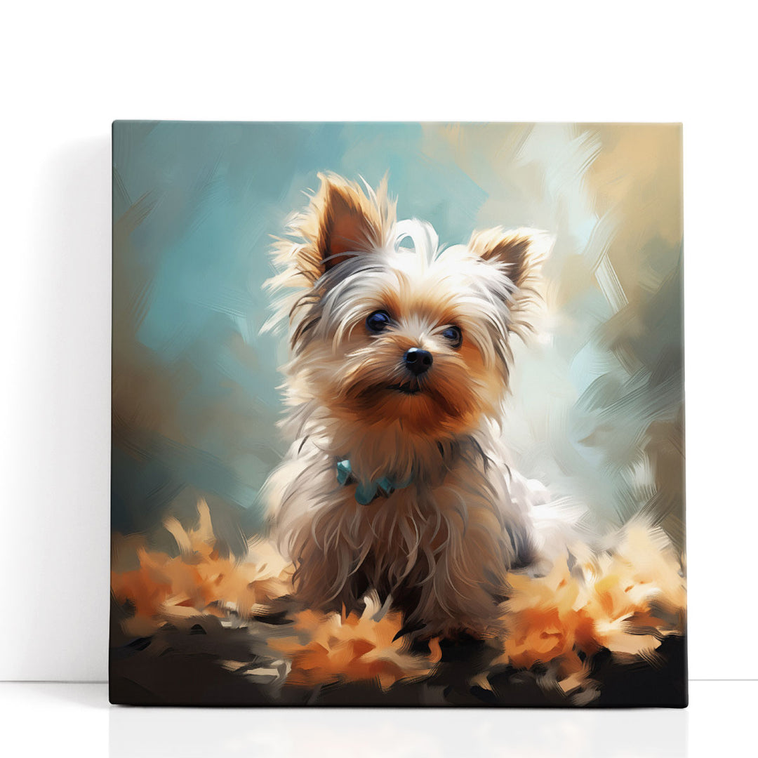 Digital Expressionist Pup - Canvas Print Wall Art