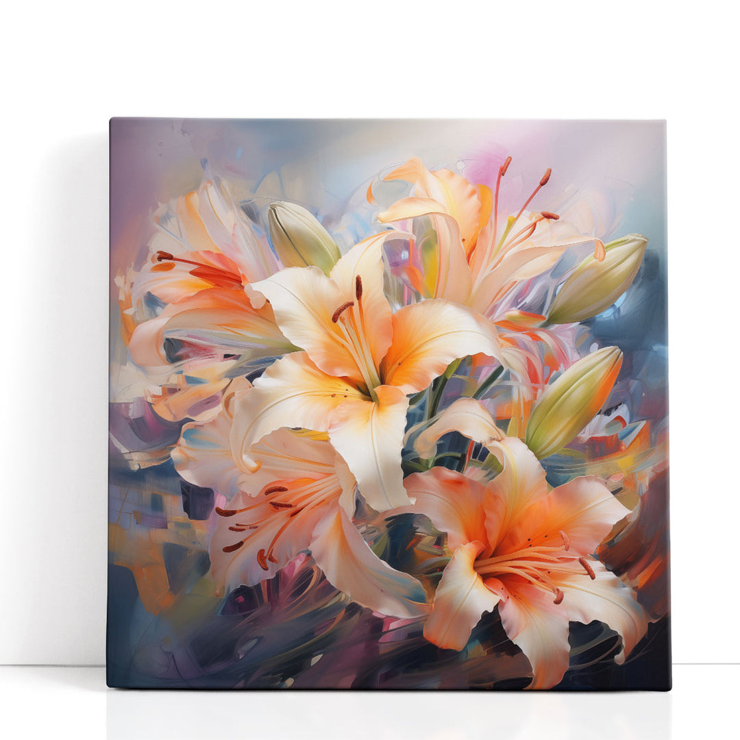 Dreamy Lily Abstraction 2 - Canvas Print Wall Art