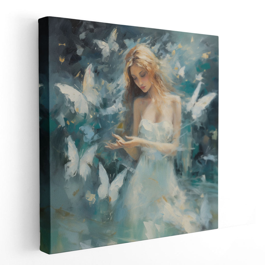Energetic Angelic Flight - Canvas Print Wall Art