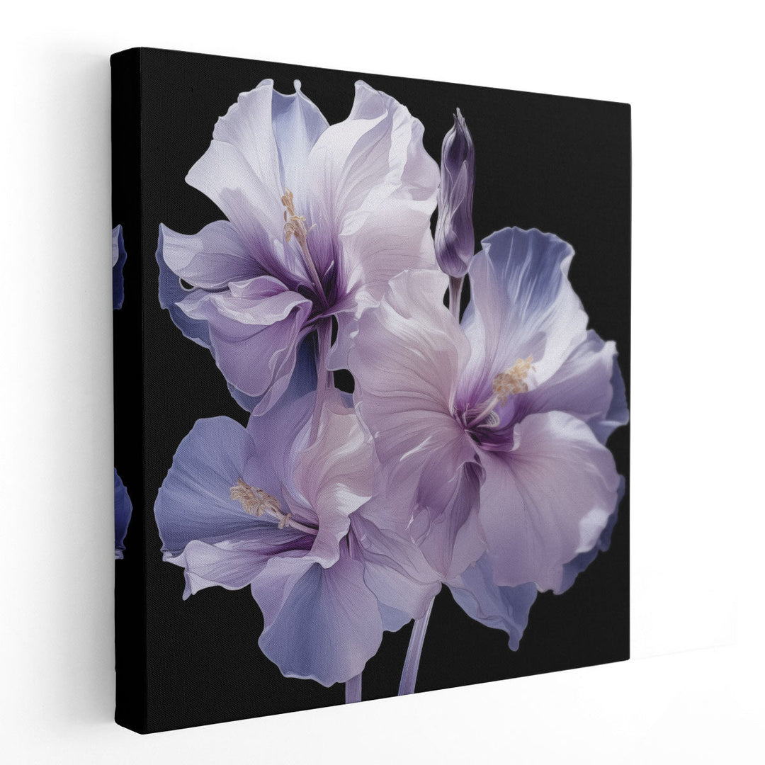 Graceful Purple Petalscape 2 - Canvas Print Wall Art