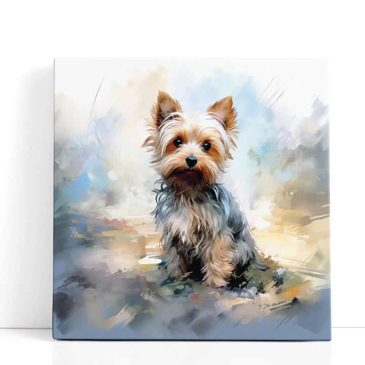 Watercolor Yorkie Impression - Canvas Print Wall Art