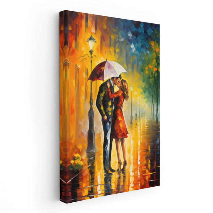 Romantic Rain Impressions - Canvas Print Wall Art