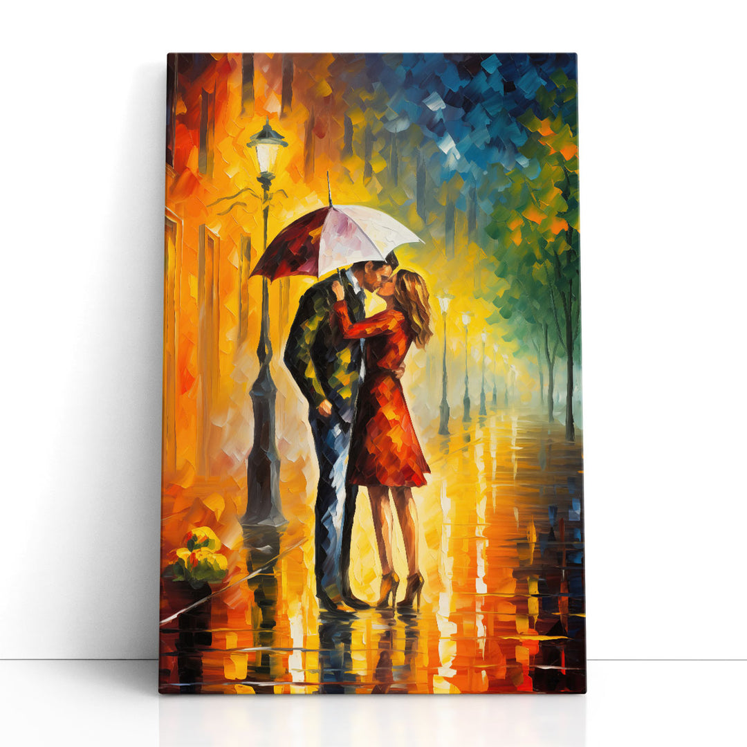 Romantic Rain Impressions - Canvas Print Wall Art