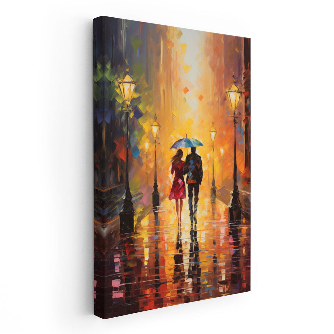 Romantic Rain Impressions 2 - Canvas Print Wall Art