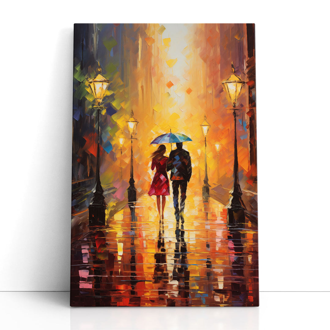 Romantic Rain Impressions 2 - Canvas Print Wall Art