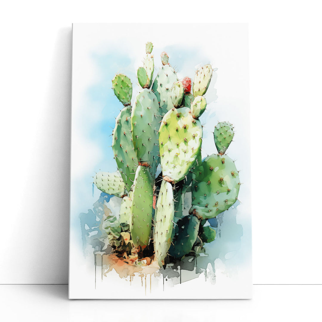 Saturated Cactus Palette - Canvas Print Wall Art