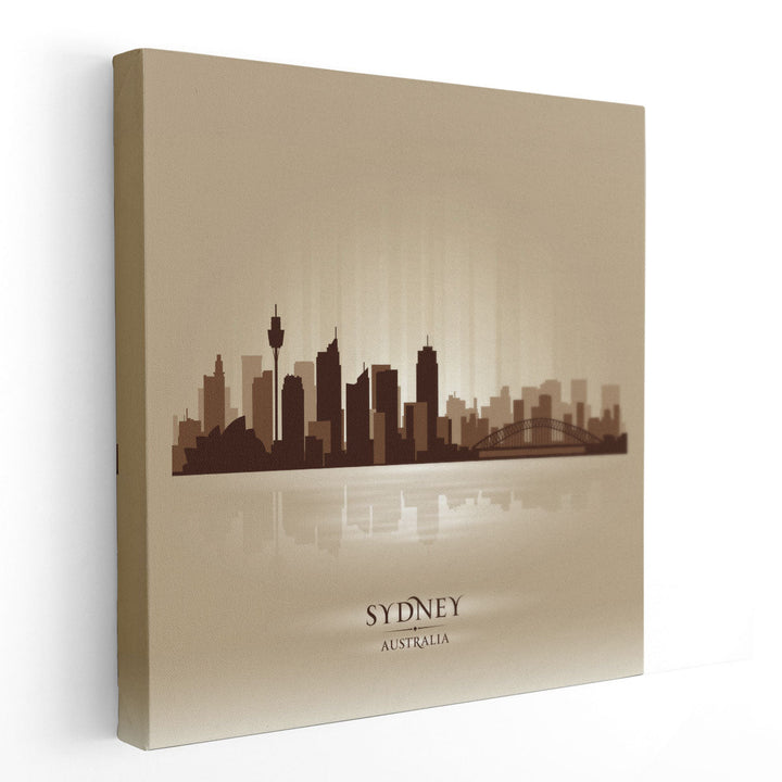 Sydney Australia, City Skyline - Canvas Print Wall Art