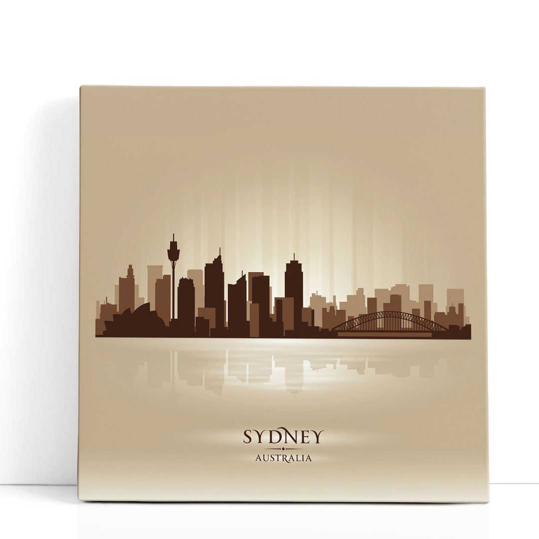 Sydney Australia, City Skyline - Canvas Print Wall Art