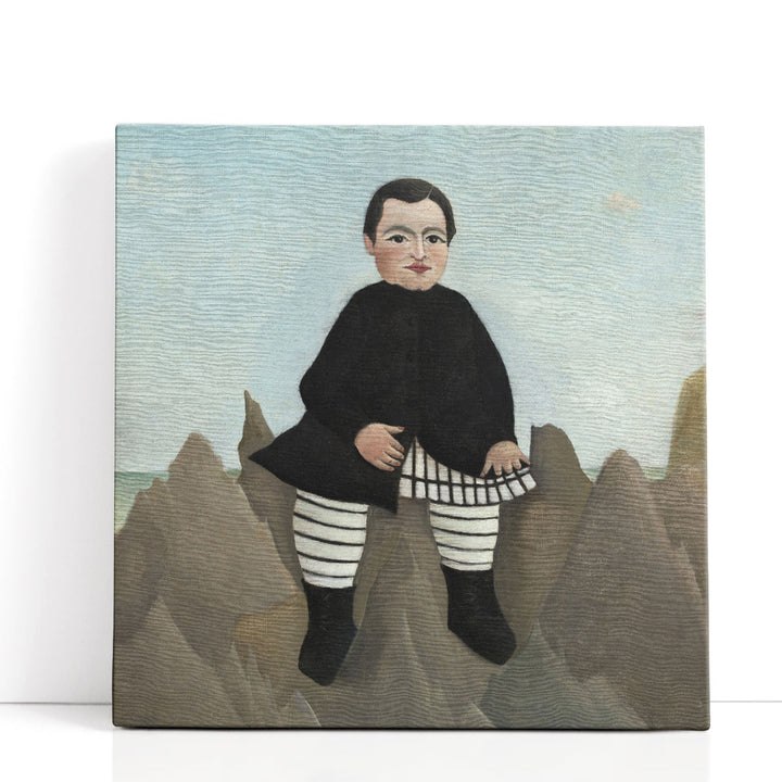 Boy on the Rocks - Canvas Print Wall Art