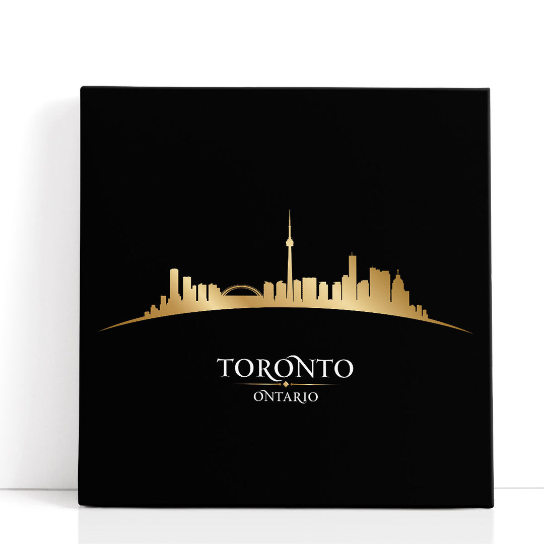 Toronto Ontario, City Skyline - Canvas Print Wall Art