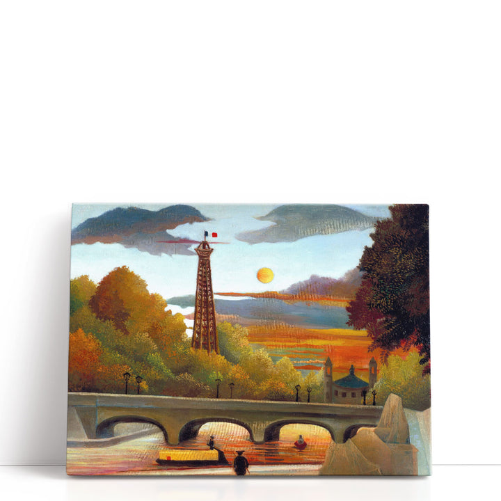 Landscape with Eiffel Tower - Canvas Print Wall Art