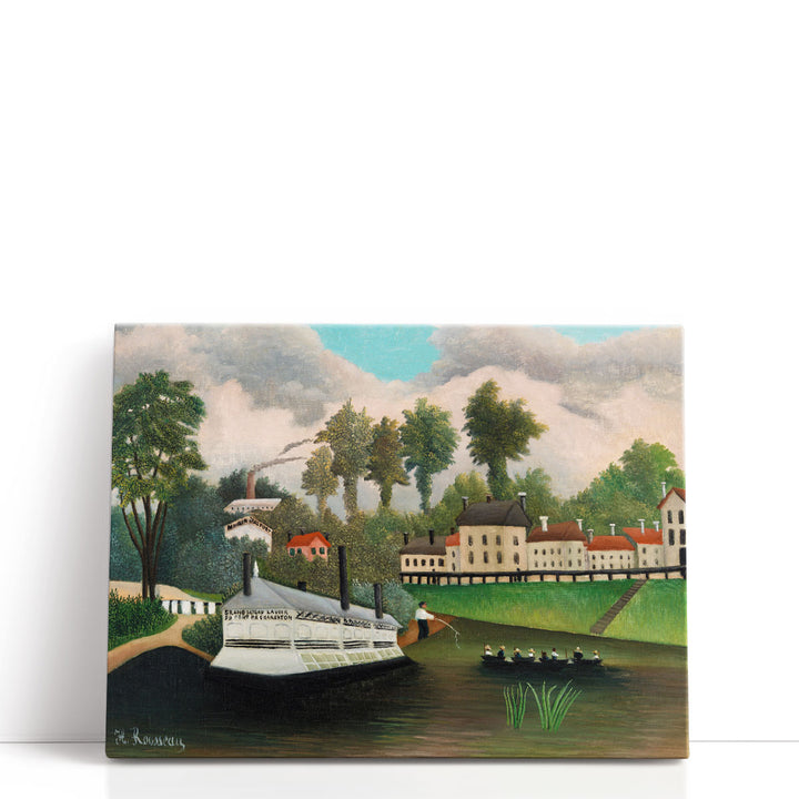 The Laundry Boat of Pont de Charenton - Canvas Print Wall Art