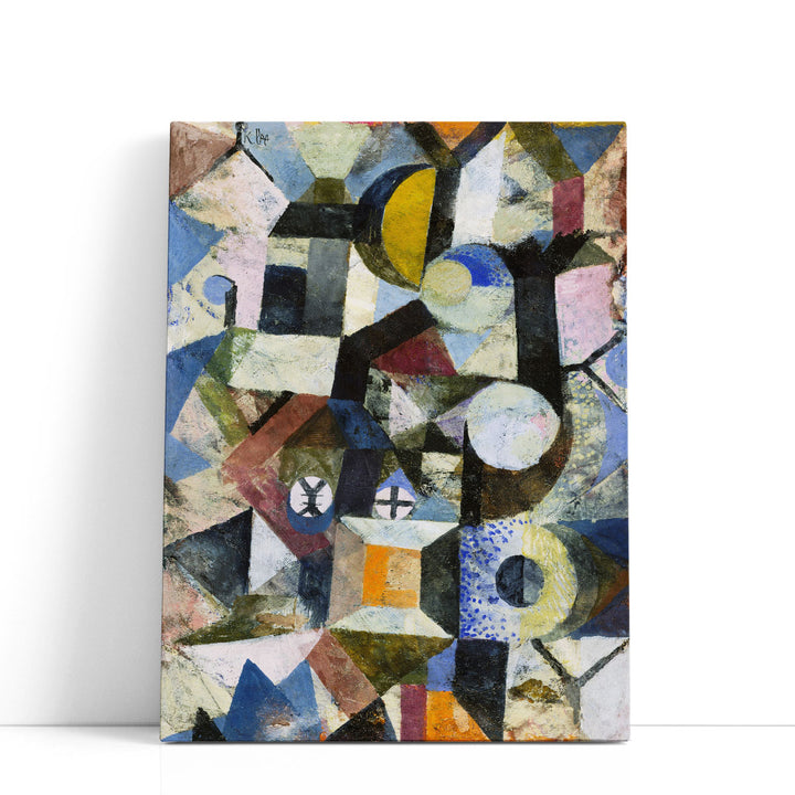 Composition with the Yellow Hal, Moon and the Y - Canvas Print Wall Art