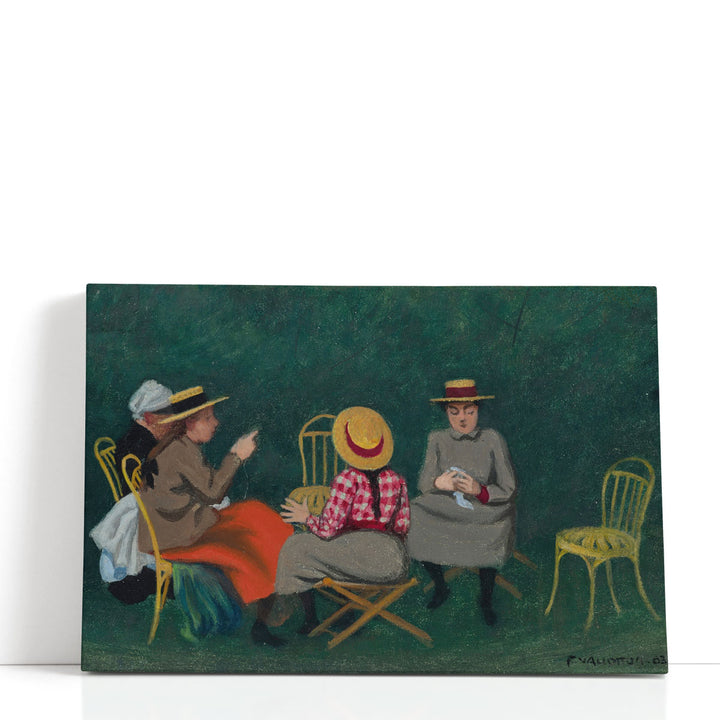 Fillettes au Bois de Boulogne ou Le Jardin - Canvas Print Wall Art