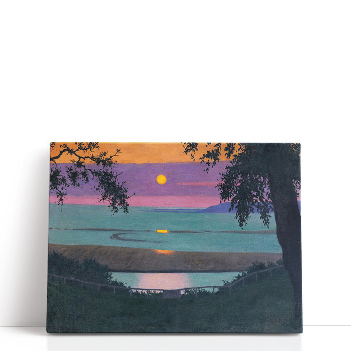 Sunset at Grace, Orange and Violet Sky, 1918 - Canvas Print Wall Art