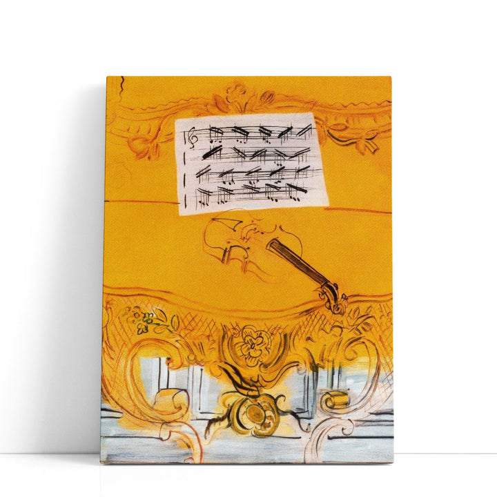 The Yellow Console with a Violin, 1949 - Canvas Print Wall Art