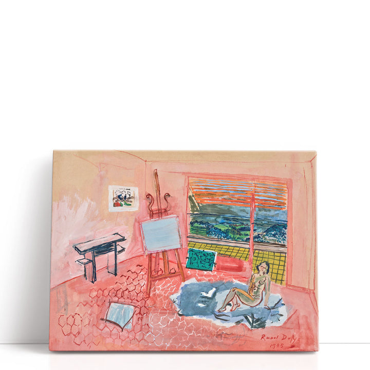 Nu dans l’atelier Rouge de Vence - Canvas Print Wall Art