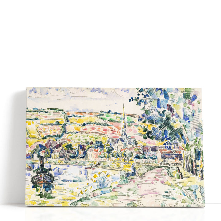 Petit Andely, The River Bank - Canvas Print Wall Art