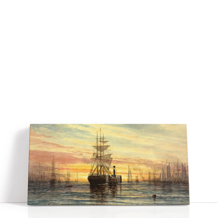 Harbor Scene, 1885 - Canvas Print Wall Art