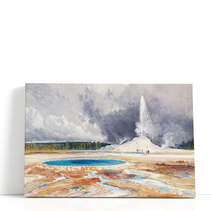 Old Castle Geyser, 1874 - Canvas Print Wall Art