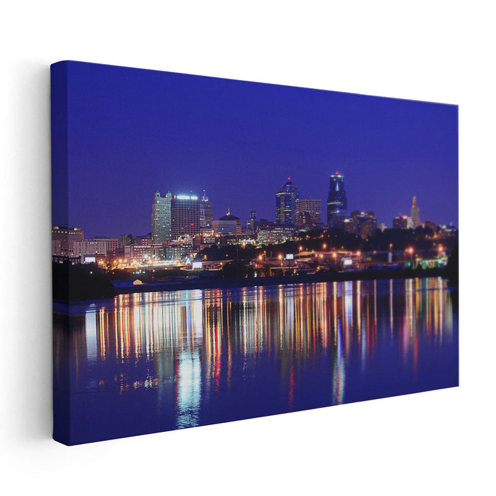 Kansas City Skyline - Downtown - Canvas Print Wall Art