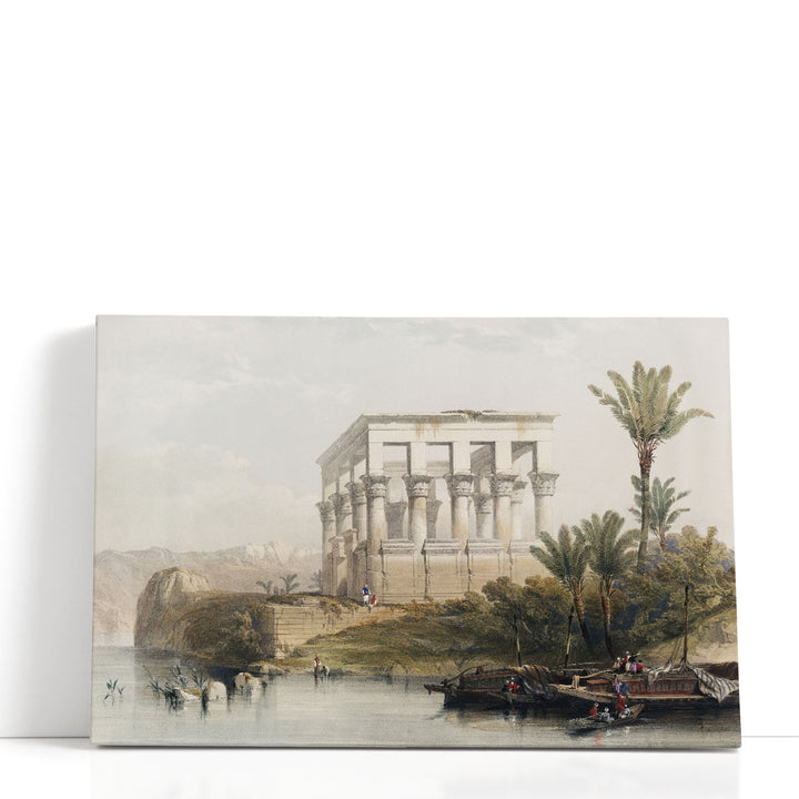 The Hypaethral Temple at Philae called the Bed of Pharaoh - Canvas Print Wall Art