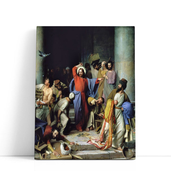 Casting Out the Money Changers - Canvas Print Wall Art