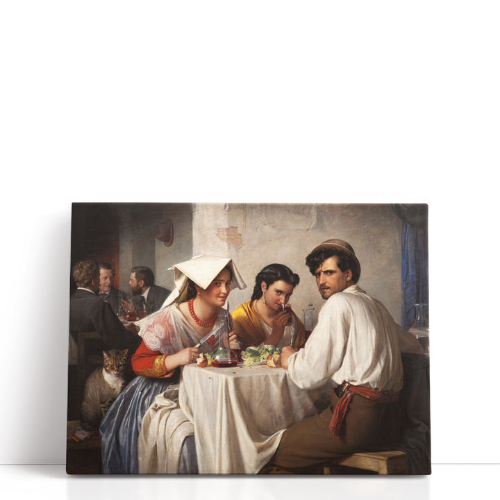 From a Roman Osteria - Canvas Print Wall Art