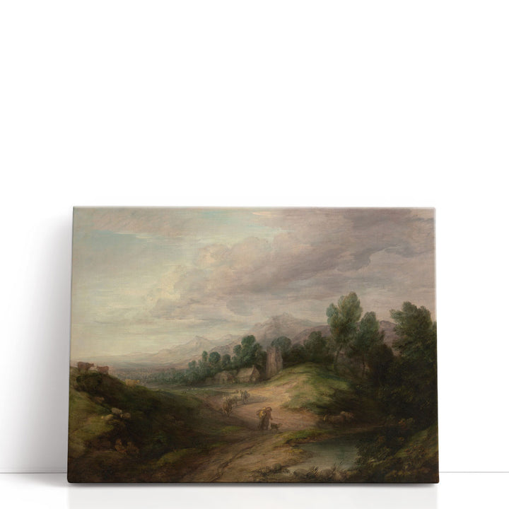 Wooded Upland Landscape - Canvas Print Wall Art