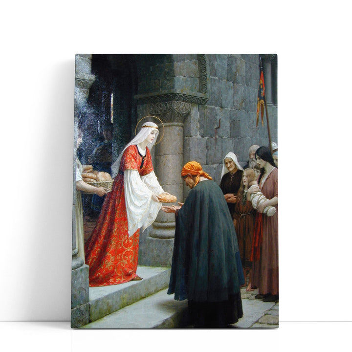 The Charity of Saint Elizabeth of Hungary - Canvas Print Wall Art