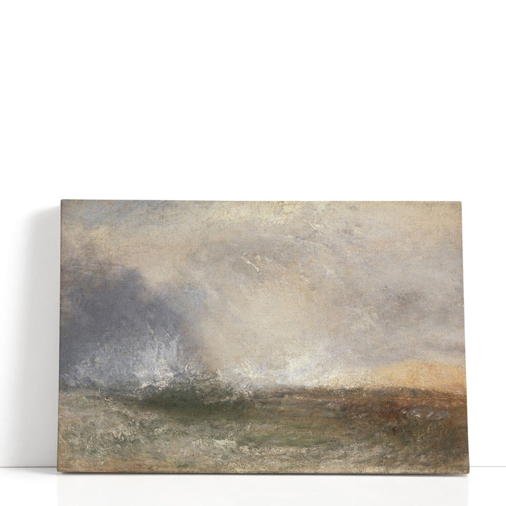 Stormy Sea Breaking on a Shore - Canvas Print Wall Art