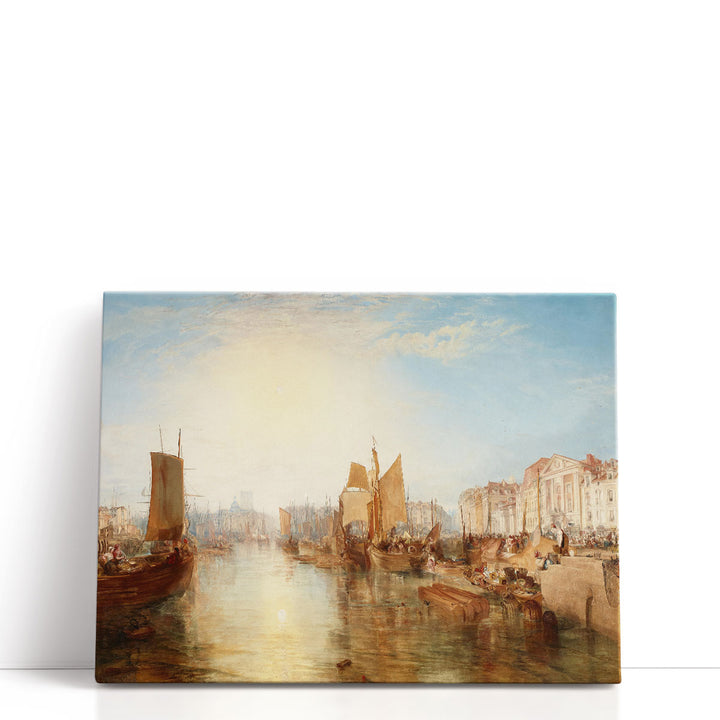 The Harbor of Dieppe - Canvas Print Wall Art