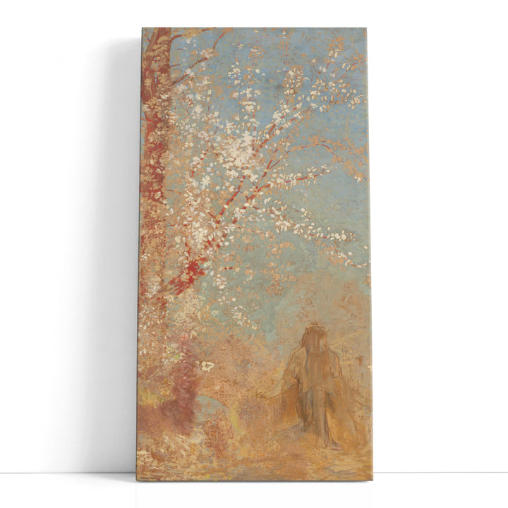 Figure under a Blossoming Tree - Canvas Print Wall Art