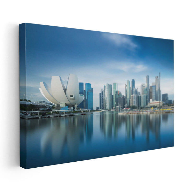 Singapore Skyline During Sunrise - Canvas Print Wall Art