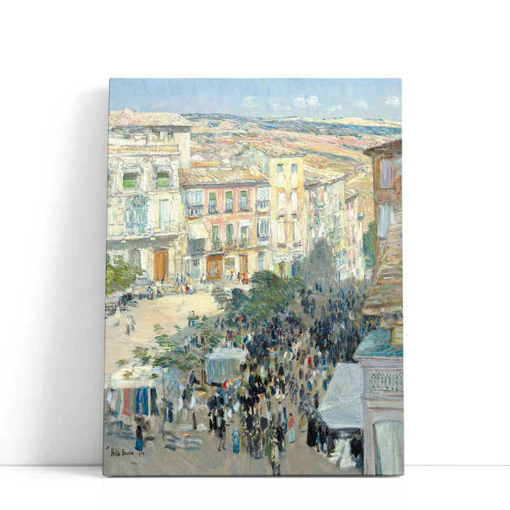 View of a Southern French City, 1910 - Canvas Print Wall Art