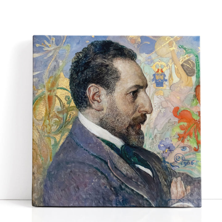 Portrait of Oscar Levertin, 1906 - Canvas Print Wall Art