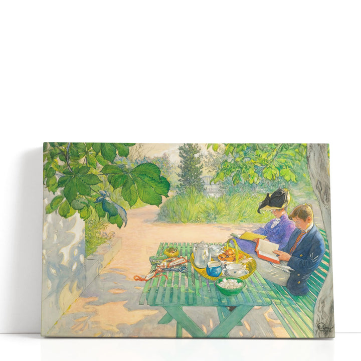 Holiday Reading, 1916 - Canvas Print Wall Art