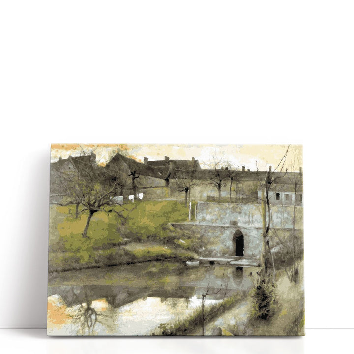 Pond Grez sur Loing - Canvas Print Wall Art