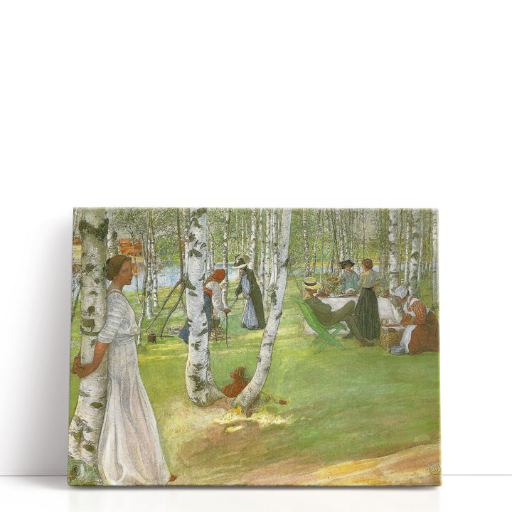 Breakfast in the Open - Canvas Print Wall Art