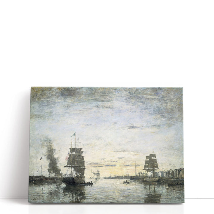Entrance to the Harbor, Le Havre - Canvas Print Wall Art