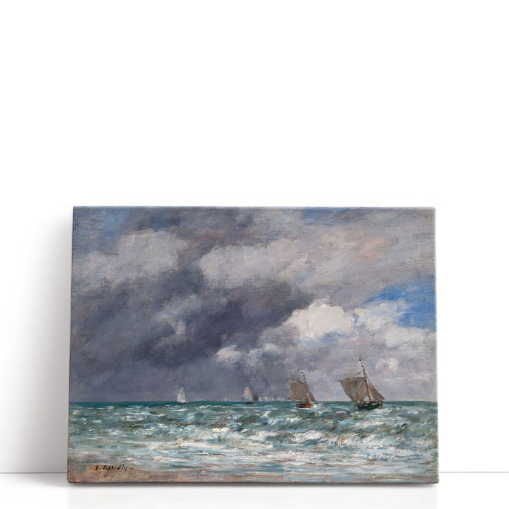 Sailboats near Trouville - Canvas Print Wall Art