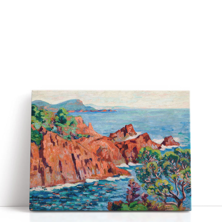Les roches rouges à Agay - Canvas Print Wall Art