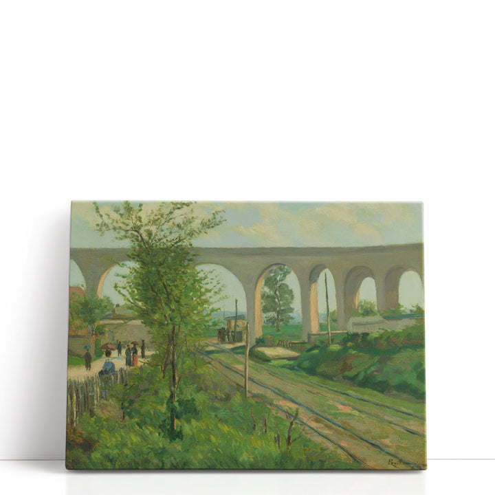 The Arcueil Aqueduct at Sceaux Railroad Crossing - Canvas Print Wall Art