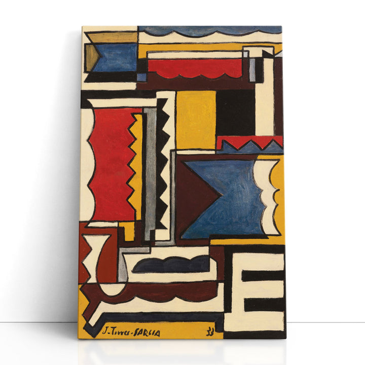 Estructura con Formas Trabadas, 1933 - Canvas Print Wall Art