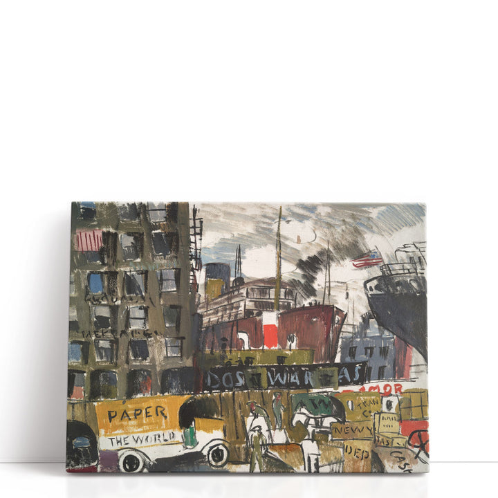 New York Docks, 1920 - Canvas Print Wall Art