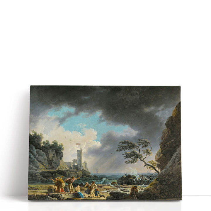 A Storm near a Rocky Coast, 1784 - Canvas Print Wall Art