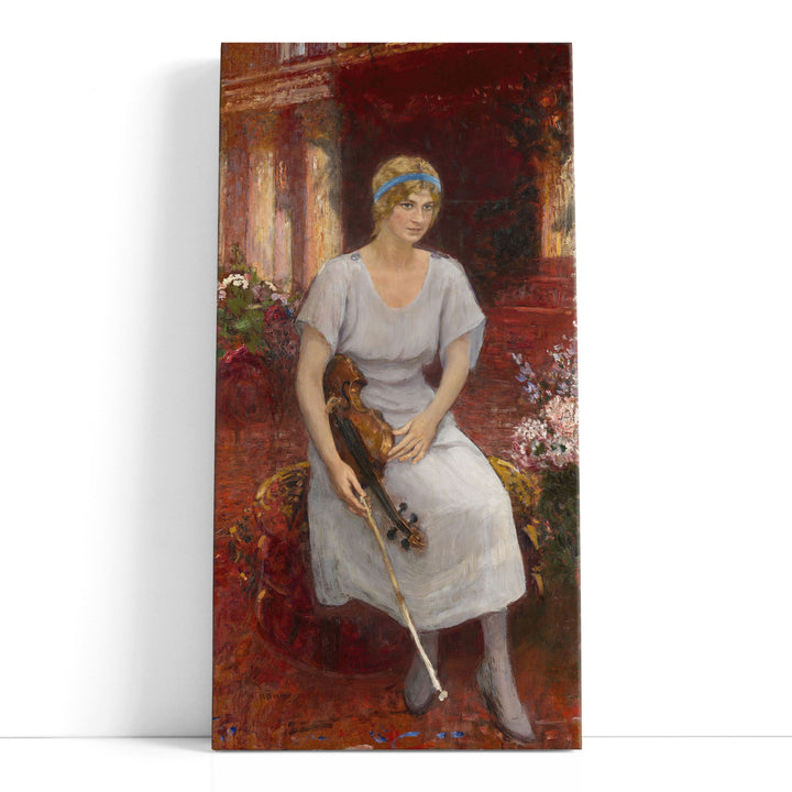 Portrait of the Violinist Cecilia Hansen, 1922 - Canvas Print Wall Art